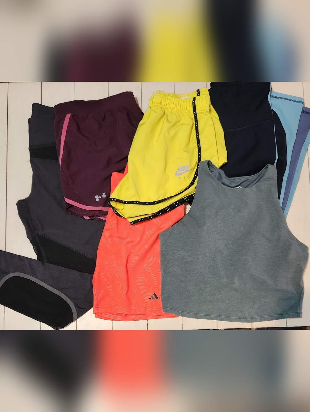Lot Athletic Shorts Leggings Top Nike, Adidas, Under Armor, More